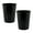 Black, variant on 5 Liter Small Round Wastebasket Trash Can | Open Top Metal Garbage Bin | Oil Rubbed Bronze Finish | Bathroom Bedroom Kitchen Office Dorm Disposal Bin