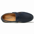thumbnail image 5 of Spring Summer New Men's Casual Hollow Loafers Slip On Breathable Leather Flats Boat Shoes Driving Shoes Moccasins Comfort Walking Shoes, 5 of 15