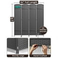 thumbnail image 5 of Sorbus 4 Panel Room Divider Tall Privacy Partition Screen Extra Wide Double Hinged Mesh Hand-Woven Folding Wall Divider - 6ft, 5 of 5