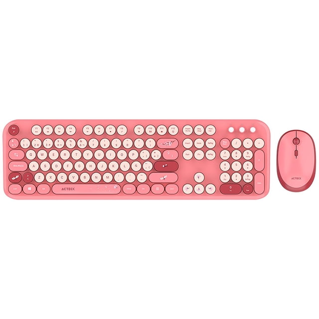 Kit Teclado y Mouse ACTECK CREATOR CHIC K-COLORS MK485 Inalambrico USB 2.4 MHz