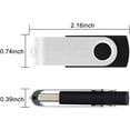 thumbnail image 3 of 5 Pack 32GB USB 3.0 Flash Drives Memory Stick USB3.0 Thumb Drives 32GB 5PCS, Black, 3 of 7