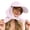 Pink, variant on Women's Cap Tie Closure With Brim All-Season Sun Hat Solid Color Adjustable Classic Camping Headwear