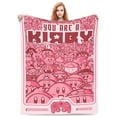 thumbnail image 2 of Kirby Blanket Super Soft Cozy Throw Blanket Fuzzy Comfy Flannel Blanket Warm Plush Blankets For Couch, Sofa, Bed 60"X50", 2 of 6