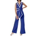 thumbnail image 2 of Women's Summer Jumpsuit Casual Wide Leg Sleeveless Romper For Daily Wear Home Comfortable Stylish Outfit, 2 of 2