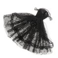 thumbnail image 4 of Ropa de , vestidos, trajes sin , accesorios para de 1/6, muñeca articulada con , disfraces diarios, ropa Negro Yotijar Vestido de muñecas BJD de 12 pulgadas, 4 of 10
