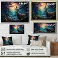 thumbnail image 4 of Designart "Deer captivate Forest I" Animals Floater Framed Canvas Wall Art, 4 of 7