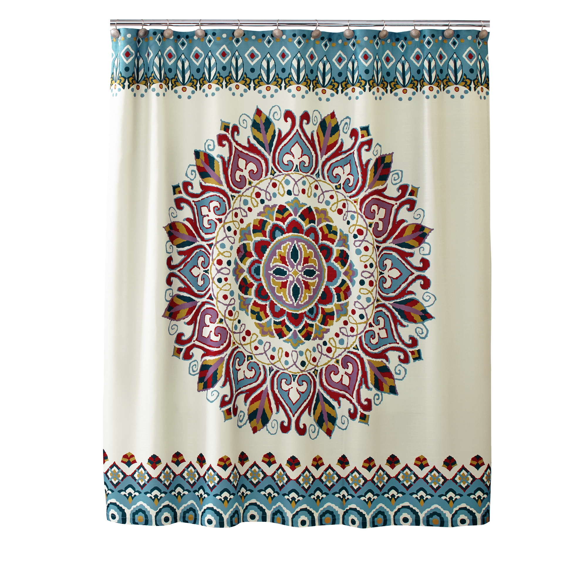 Better Homes & Gardens Medallion Fabric Shower Curtain