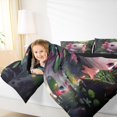 thumbnail image 4 of Homewish Kawaii Salamander Axolotl Queen Comforter Set,Magic Ocean Animal Bedding Sets,Green Lotus Leaf Bedding Comforter Set For Girl,Breathable Home Decor Reversible,3-Piece, 4 of 8