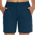 thumbnail image 4 of BLVB Women's Hiking Cargo Shorts with Pockets Work Golf Short Pants Lightweight Outdoor Active Summer Shorts for Women, 4 of 9