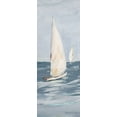 thumbnail image 2 of DeRice, Julie 9x18 Black Ornate Wood Framed with Double Matting Museum Art Print Titled - Sailing along, 2 of 4