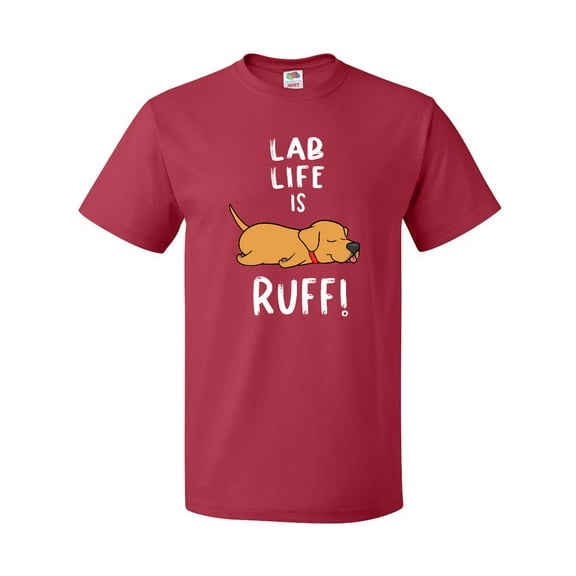 Inktastic Lab Life is Ruff Yellow Labrador T-Shirt
