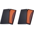 thumbnail image 1 of Tie PU Leather Storage Case for Travel – Holder for Mens Ties, Necktie, Bow Tie, Tie Bar and Cufflinks (17.3 x 6.7 x 1.6 Inches) (Brown, 2 Pack), 1 of 2