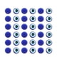 thumbnail image 2 of 100 piezas de resina práctica Oblate Blue Evil Eye Beads cuentas traseras planas para hacer joyas DIY Scrapbooking (8 x 8 mm), 2 of 6