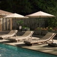 thumbnail image 4 of Costway Parasol de Patio Solaire de 10 Pi avec 96 Lumières DEL, Inclinaison Réglable à 35°, Toit Ventilé, Beige, 4 of 10
