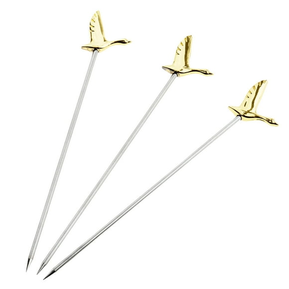 Cóctel de acero inoxidable Sunnimix 3 piezas palillo de Martini Oro