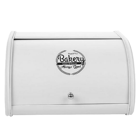 YWMJZEU Bread Box Roll Top Bin Bakery Always Good Storage Loaf Kitchen Large, Black Pink White