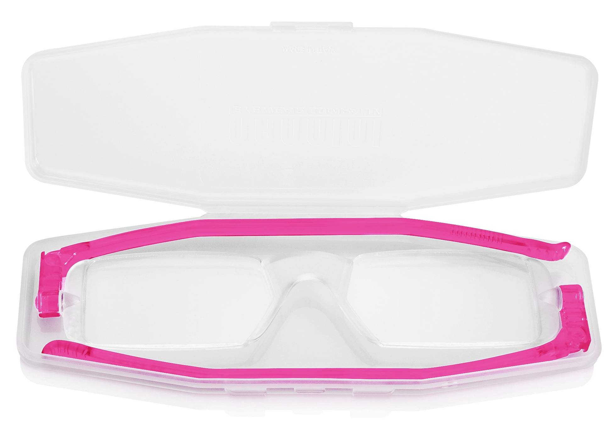Nannini Compact One Travel Reading Glasses Fuchsia Temples Optics 2.5