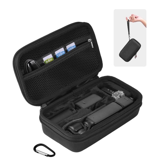 Funda BRDRC ZH23231 compatible con DJI Osmo Pocket 3 Creator Combo rigida con correa y mosqueton