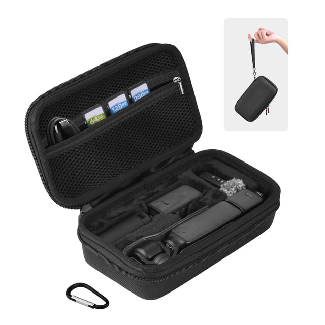 Funda BRDRC ZH23231 compatible con DJI Osmo Pocket 3 Creator Combo rigida con correa y mosqueton