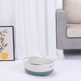 thumbnail image 4 of Unique Bargains Woven Storage Basket Shelf Storage Bin for Home Clothes with Handles Green, 4 of 6