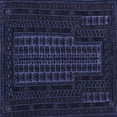 thumbnail image 1 of Ahgly Company Indoor Square Persian Blue Traditional Area Rugs, 4' Square, 1 of 4