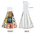 thumbnail image 3 of Yayeee Kitchen Hanging Hand Towels Set of 2 with Loop Bathroom Absorbent Tie Towel, Floral Patterns, 3 of 7