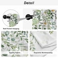 thumbnail image 5 of Sage Green Eucalyptus Leaves Kitchen Curtains, Summer Weeping Floral Botanical Light Filtering Window Curtain Panels, 2Pcs Rod Pocket Window Treatments Set for Study Room Bathroom Bedroom 52x54In, 5 of 9