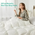 L'AGRATY AllSeason Goose Down Comforter King Size, Bedding Duvets