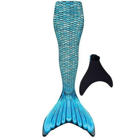 Adult Reinforced Mermaid Tail For Swimming, Monofin Included blue S ...
