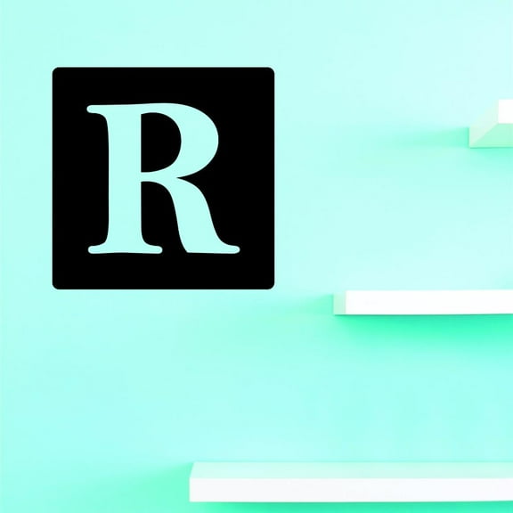 Custom Decals Alphabet Letter R Wall Art Size: 18 X 18 Inches Color: Multi