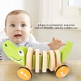 thumbnail image 4 of Juguete de Cuerda de Cocodrilo de para Caminar, Juguete de Tracción para Niños Pequeños, Aprender un material de equilibrio lúndico, color brillante, 4 of 7