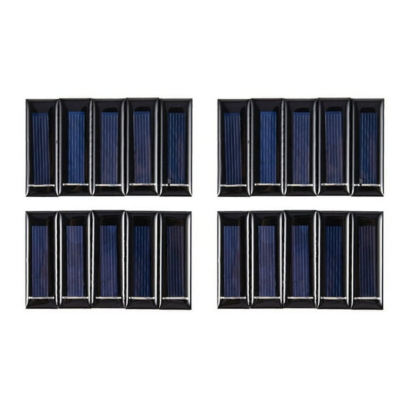 20Pcs Mini Solar Panel New 0.5V 100MA Cells Photovoltaic Panels Module Sun Power Battery Charger DIY 53x18x2.5mm