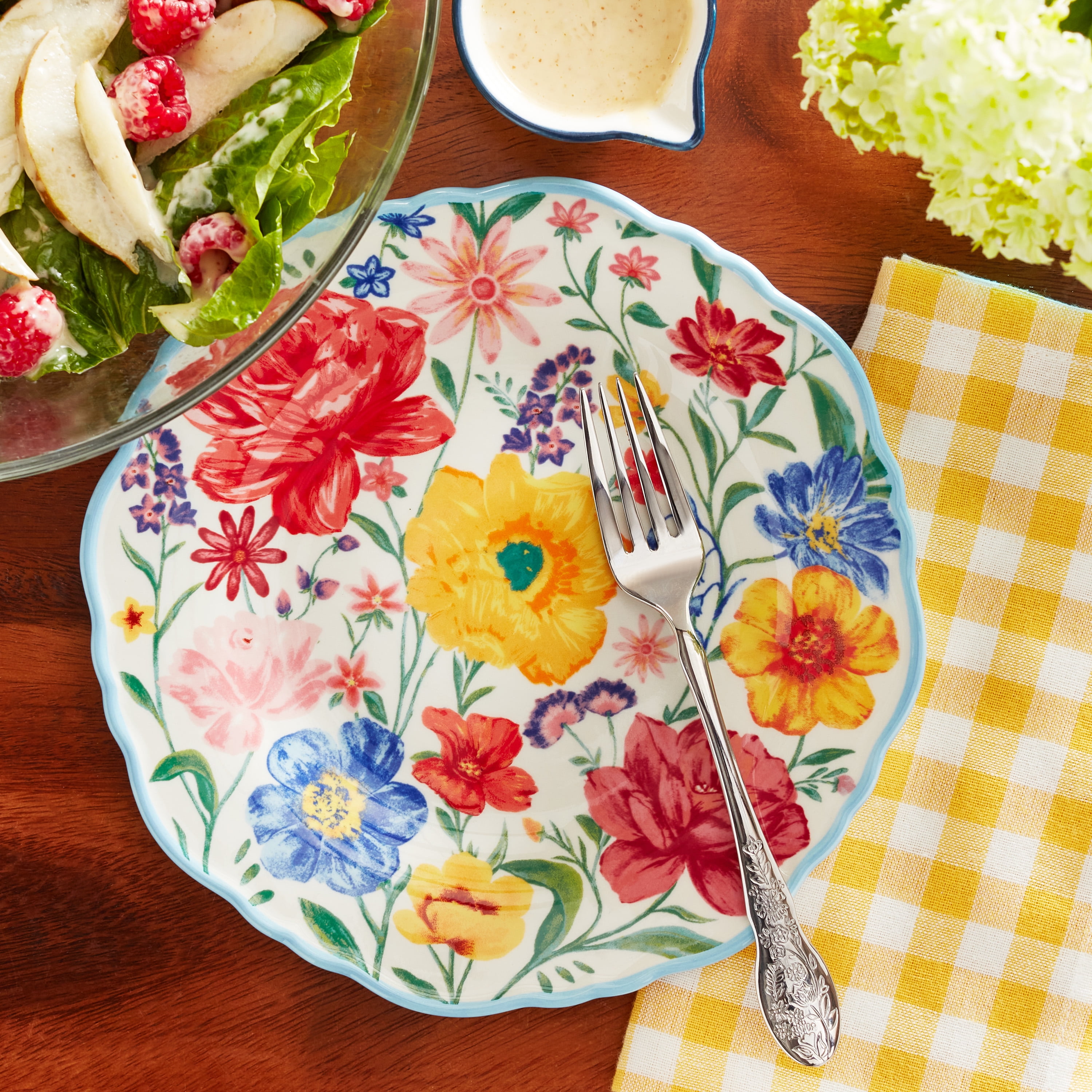 The Pioneer Woman Brilliant Blooms Stoneware Salad Plate