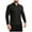 Black, variant on Lmnyox Men's Sport Shirts Long Sleeve Quick Dry Stretchy Gym Workout T Shirts Solid Color Crew Neck Button Tops