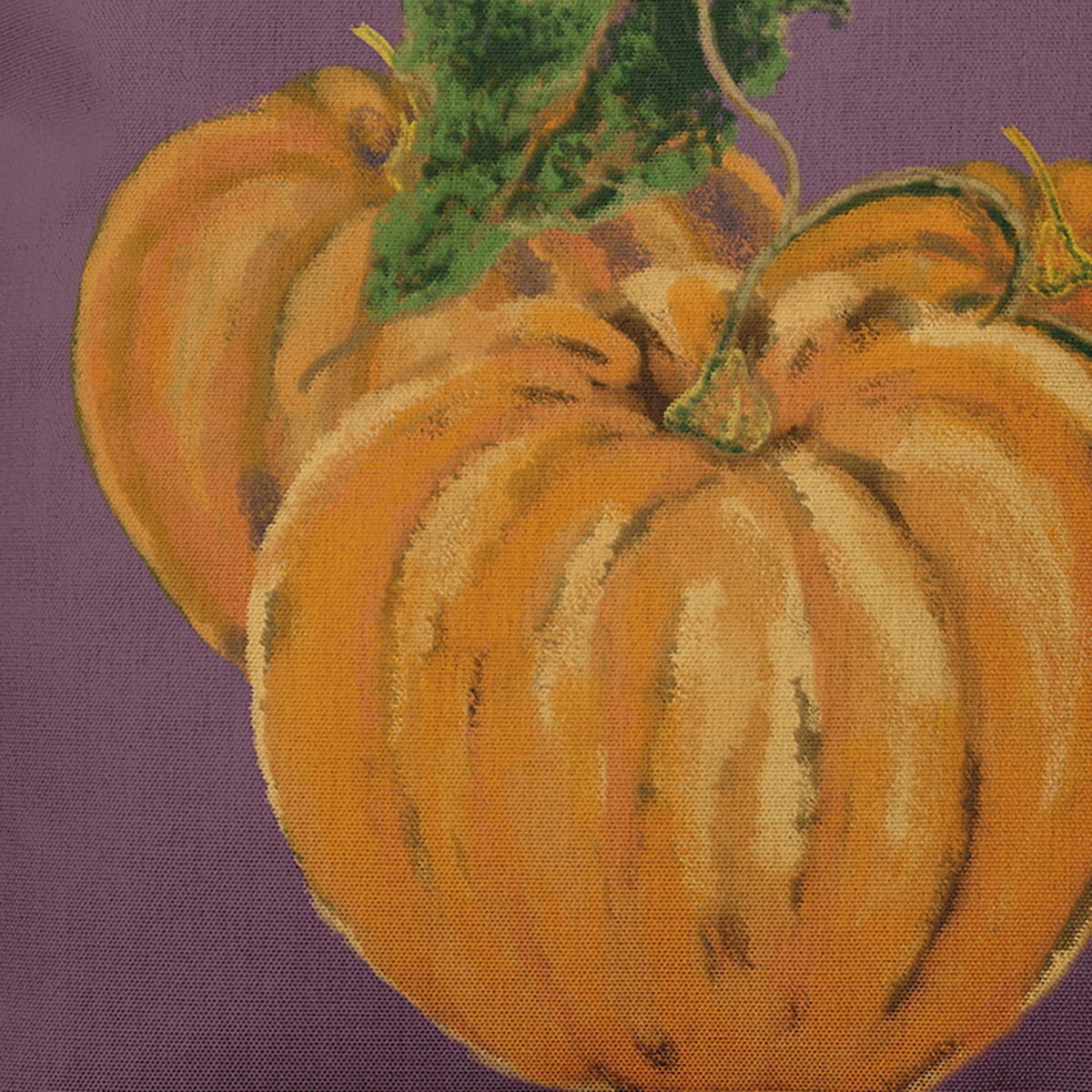 16" x 16" Simply Daisy Tres Calabazas Fall Polyester Accent Pillow, Purple Qty 1