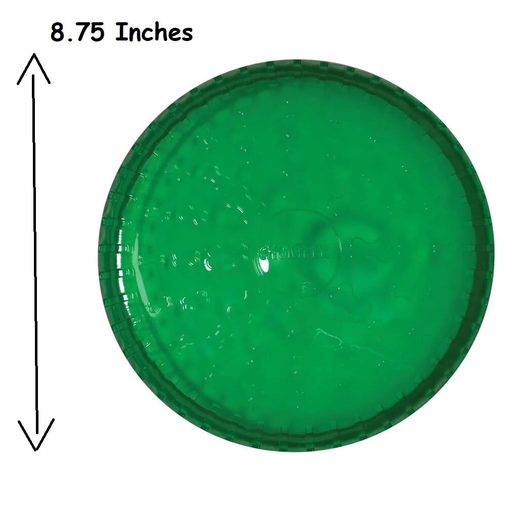 Rubber Dog Toy Fun Fetch and Catch Flyer Colorful Flexible Gentle on Teeth 8.75" (One Discounted Toy - Random Color)