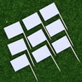 thumbnail image 3 of Pack of 100 Racing Flag Toothpicks Flag Picks Appetizer Toothpicks Fruit Sticks for Cocktail Party - White, 3 of 8