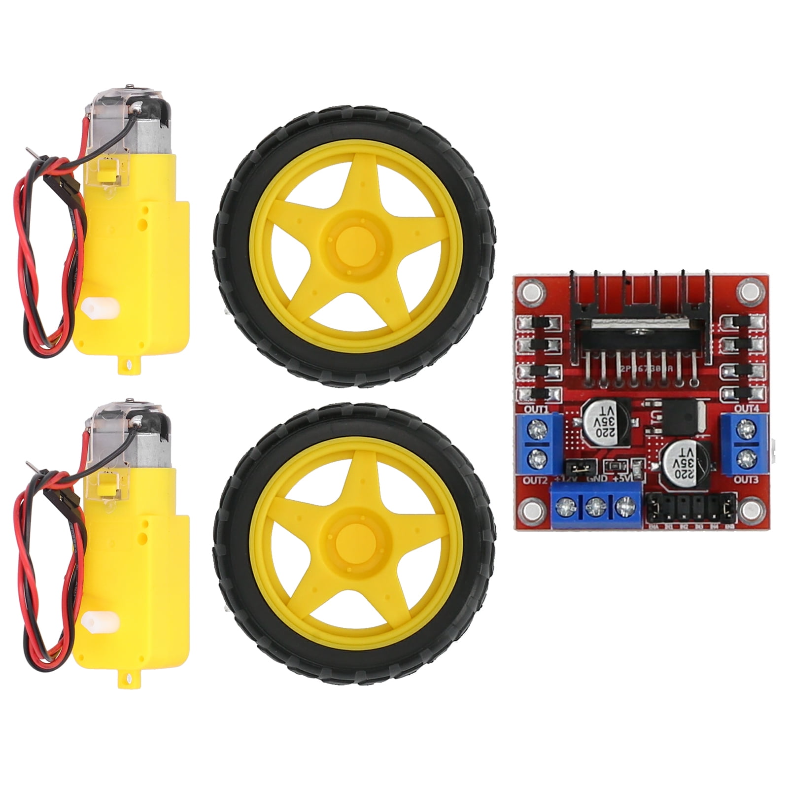 Rc Car Tire Dc36v Electric Motors L298n Module Rc Car Accessories RC