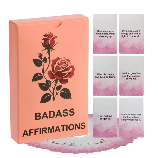 Lapsia Cartas de Afirmaciones Atrevidas para Mujeres Paquete de 55