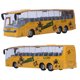 thumbnail image 3 of 1:50 Simulación Autobús de Tránsito Modelo Juguete Aleación Autobús de Remolque Juguete con Luz y Música para Niños (Amarillo), 3 of 10