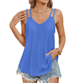 thumbnail image 1 of Camisola Informal con Tirantes Finos, Color Azul Elegante, Talla S, 1 of 9