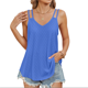thumbnail image 1 of Camisola Informal con Tirantes Finos, Color Azul Elegante, Talla S, 1 of 9