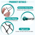 thumbnail image 5 of Fishing Line Slide Lock High Strength Stainless Steel Slider Swivel Kit for Freshwater And Saltwater Fishing, Sinker Slides, Weight Sliders, Fishing Tackle, 50 Fishing Connectors, 5 of 9