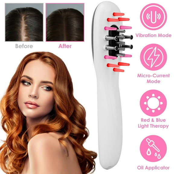 iMounTEK Electric Hair Scalp Massage Comb with Vibration Micro-Current Mode 3D Massager for Head