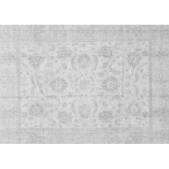 Ahgly Company Indoor Rectangle Oriental Gray Traditional Area Rugs, 8' x 12'