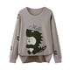 thumbnail image 2 of Blusas y camisas de manga larga con cuello redondo para verano y primavera, moda para niños pequeños, blusa lisa de manga larga con cuello redondo para mujer, blusa de poliéster para niños, 2 of 5