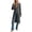 Grey, variant on QHFBli Womens Long Cardigan Sweaters Oversized Bell Sleeve Open Front Button Down Casual Knit Fall Midi Dress