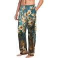 thumbnail image 2 of Daiia Delicate White Daisy Jars Men's Sleep Pant with Pockets and Drawstring,Pajama Pants-XX-Large, 2 of 9