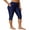 Blue-with pockets, variant on Charmo Women Swim Pants High Waisted Swim Capris Swimming Shorts Swimming Leggings
