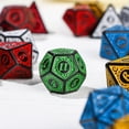 thumbnail image 5 of Verde 7 Piezas para TRPG DND Juego de Dados Acrílico de Múltiples Caras 7 Troqueles D4-D20 Juego de Mesa de Dados Poliédricos Mesa de Matemáticas, 5 of 5
